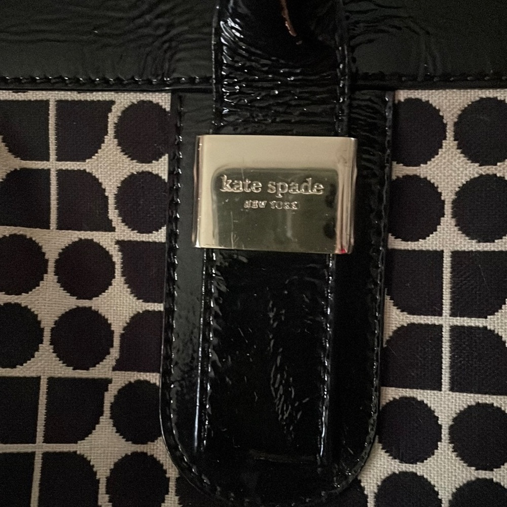Kate Spade New York Zipper Tote Bag. Signature Pattern Vintage - Picture 2 of 15